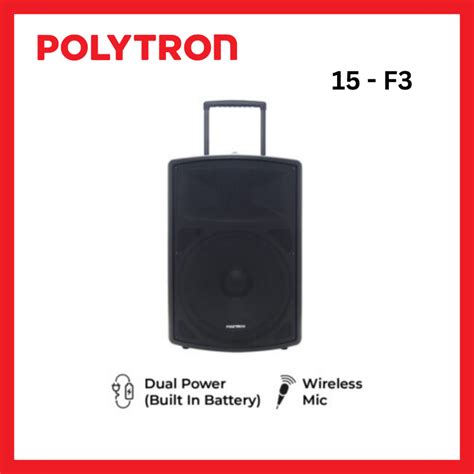 Jual POLYTRON PROFESSIONAL ACTIVE SPEAKER PASPRO 15F3 FREE 2 MIC