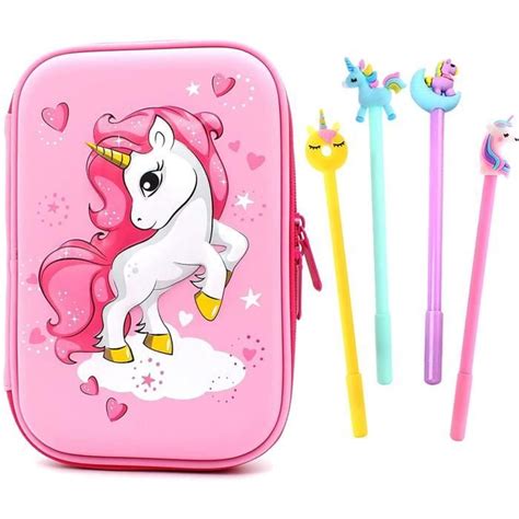 Trousse Crayons Licorne Jolie Bo Te Crayons Licorne Trousse Rigide