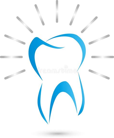 Tooth In Blue Laugh Tooth Dentist Logo Stock Vector Illustration