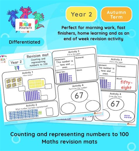 Year Counting And Representing Numbers To Revision Mats Maths