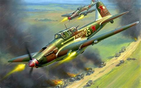 Ilyushin Il-2 Sturmovik by Andrey Zhirnov. Aircraft Art, Wwii Aircraft, Fighter Aircraft ...