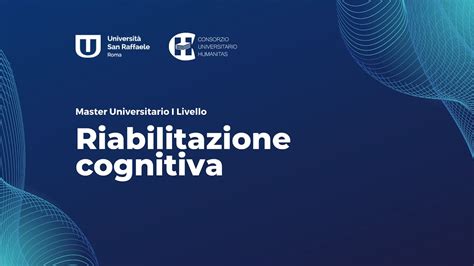 Open Day Master Riabilitazione Cognitiva Youtube