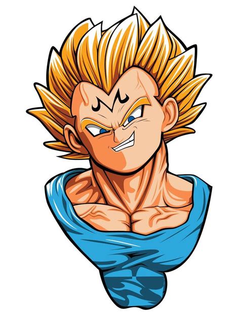 Print dragonball face two 44233334 Vector Art at Vecteezy