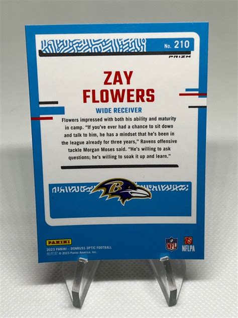 Optic Zay Flowers Rated Rookie Pink Prizm Ravens Ebay