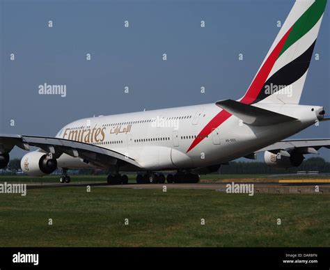 A6 EEC Emirates Airbus A380 861 Cn 110 At Schiphol Amsterdam Airport