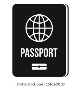 Passport Icon Passport Book Sign Vector Stock Vector Royalty Free