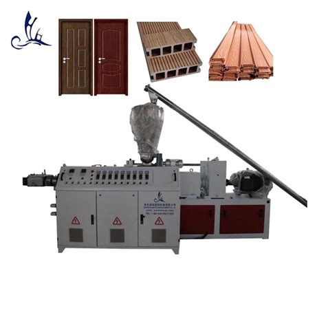 PE PVC WPC Fence Decking Plastic Profile Extrusion Line Wood Plastic