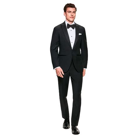 Hackett Terno Peak Lapel Tuxedo Preto Dressinn