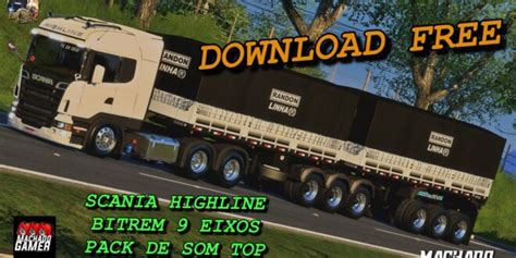 Conjunto Top Qualificado Scania E Bitrem 9 Eixos Som Mod Ets2 1 49