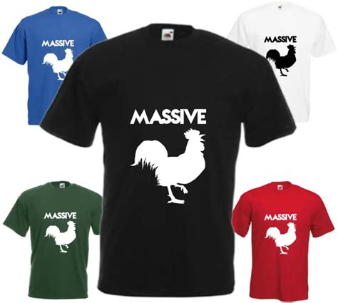 Massive Cock T Shirt Funny T Comedy Present Joke T Shirt Mens