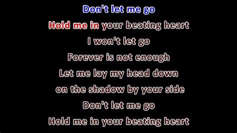 Reign Don`t Let Me Go Lyrics Youtube