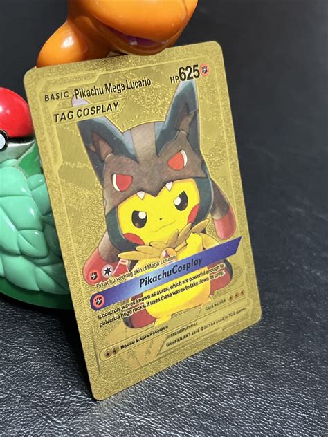 Mavin Gold Pokemon Pikachu Mega Lucario