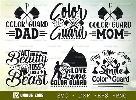 Color Guard Quotes Bundle Color Guard Mom Svg Color Guard Svg