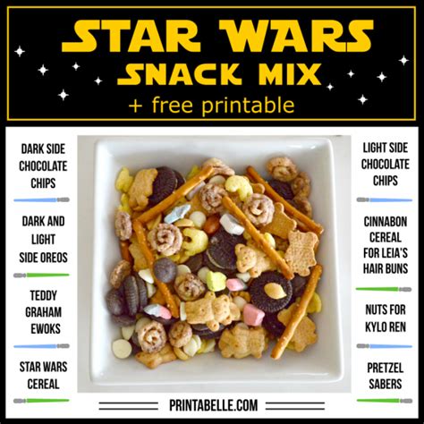 Star Wars Snack Mix (with Free Printable!) | Printabelle