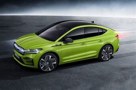 Skoda Enyaq Coupe Rs Iv And Enyaq Coupe Iv Unveiled Green Pudding