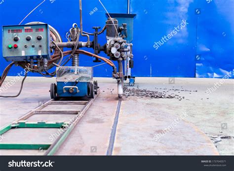 Automatic Submerged Arc Welding Saw Machine Stock Photo 1737040571