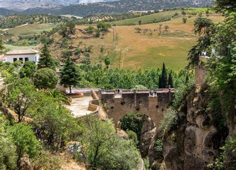 The Old Bridge Of Ronda Spain Stock Image Image Of Cadiz Tourism