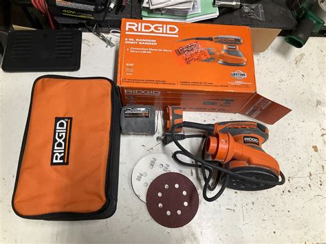 USED RIDGID R26011 Corded 5 In Random Orbital Sander With AIRGUARD