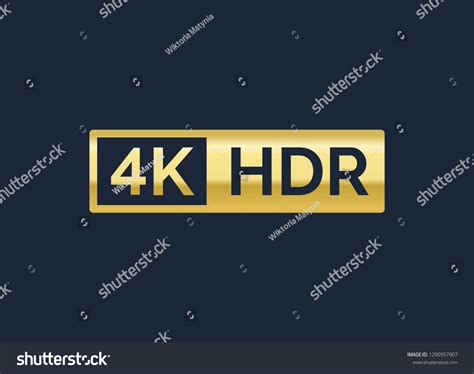 4k Ultra Hd Vector Gold Sign Stock Vector Royalty Free 1200957907