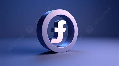 Logo Of Facebook Made With 3d Software Background 3d Illustration