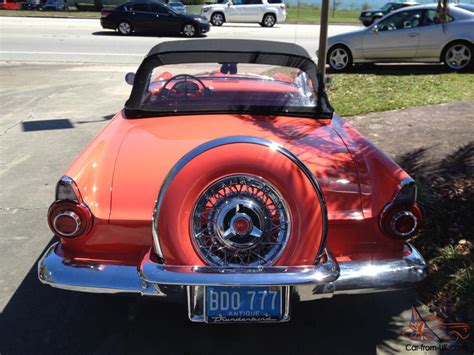 1956 Ford Thunderbird Rare Sunset Coral Kelsey Hayes Wires