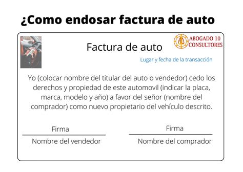 Ejemplos De Como Cedo Los Derechos Facturas Documentos Propiedades