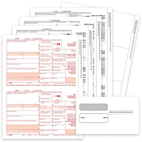 5498 Tax Forms and Envelopes for 2022 - DiscountTaxForms.com