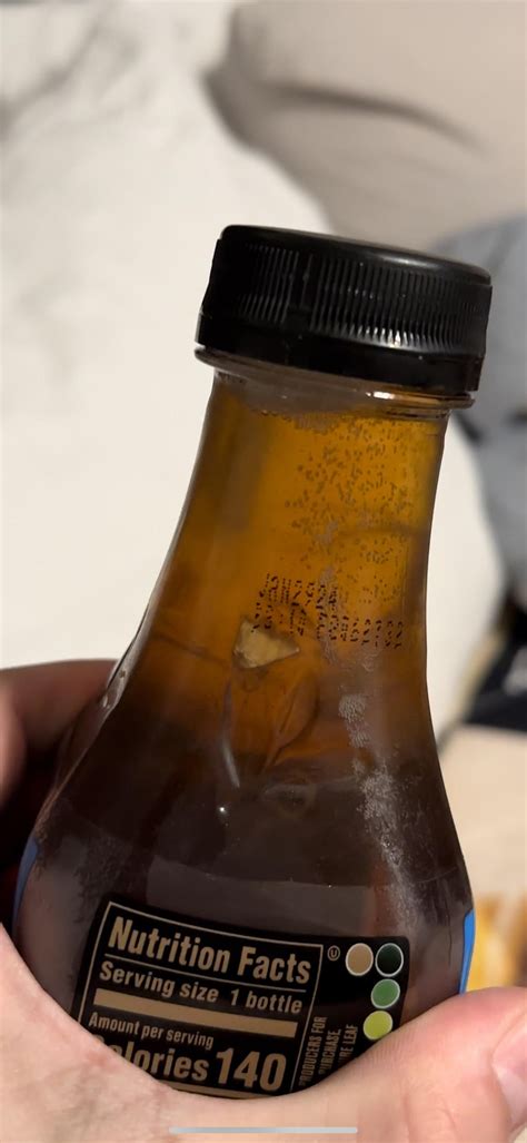 Weird Floating Stuff Inside Unopened Pure Leaf Bottle Rweird