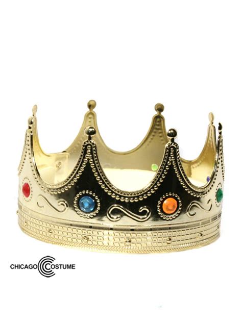 Jeweled Plastic King Crown — Shimmer And Confetti