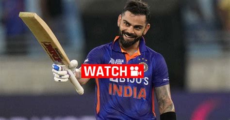 Watch Virat Kohli Brings His Nd Century With A Six Surpasses Ricky