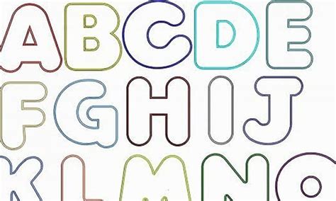 Alphabet Bubble Letters Bubble Letters In Printable Format