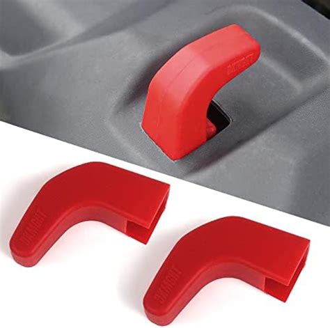 Dkmght Factory Bumper Tow Hook Covers Upgrade For Jeep Wrangler Jk Jl Gladiator Tj Red Tow