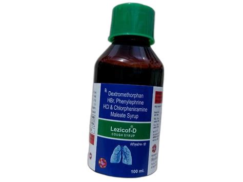 100ml Dextromethorphan Hbr Phenylephrine Hcl Chlorpheniramine Maleate