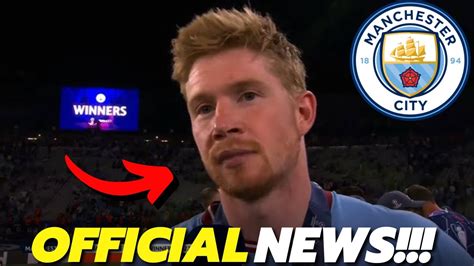 Kevin De Bruyne Makes New Reveal [man City News] Youtube