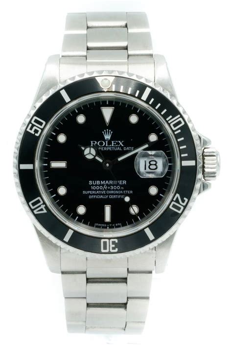 Rolex Submariner Date X Serial Mm Ss Black Dial Naked Rolex