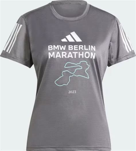 Adidas BMW Berlin Marathon 2023 Event Shirt Kurzarm Grey Five Ab 24