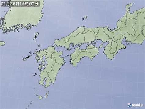 過去の気象衛星西日本2024年01月26日 日本気象協会 Tenkijp