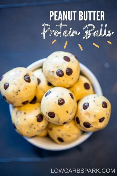 No Bake Peanut Butter Protein Balls Low Carb Energy Bites