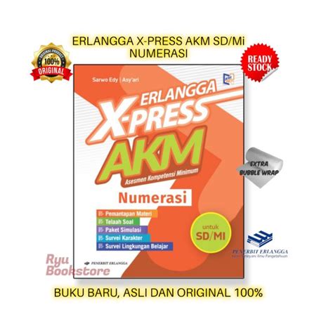 Jual Paket Erlangga X Press Akm Untuk Sd Mi Literasi Membaca Dan