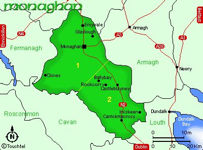 Ireland Map Monaghan