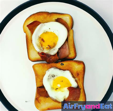 Egg Bacon Toast Air Fryer Recipe Super Easy Airfryandeat