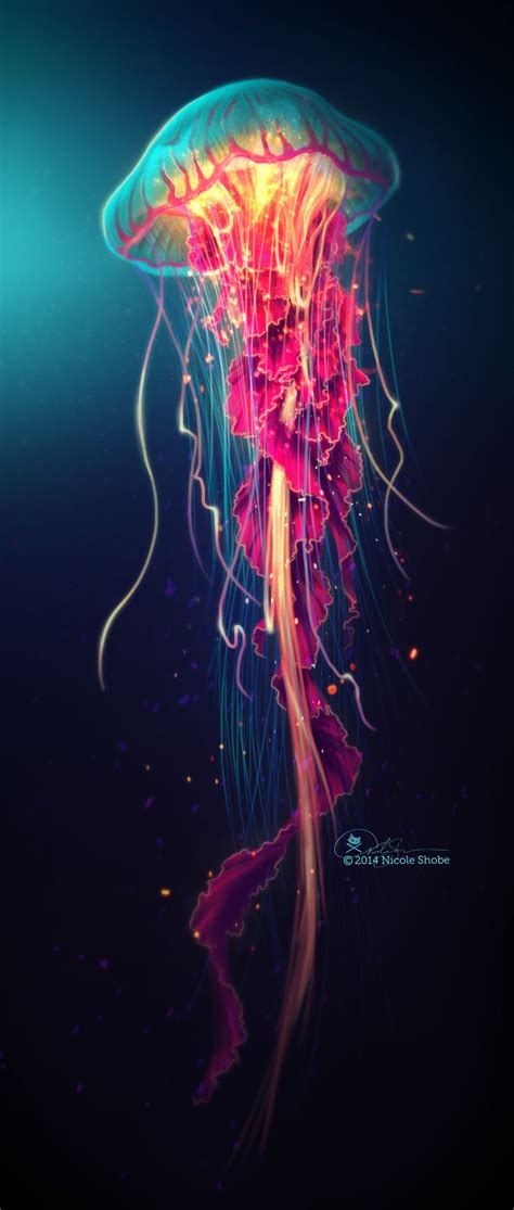 Jellyfish by shobey1kanoby on deviantART Desenho água viva Tatuagem