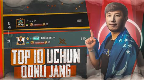 TOP 10 UCHUN QONLI JANG KETMOQDA SIZLAR UCHUN PUBG MOBILE YouTube