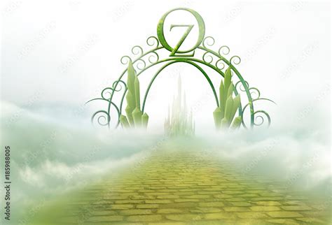 emerald city gate Stock Illustration | Adobe Stock