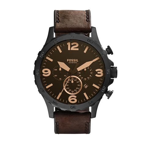 Mens Leather Watches Fossil