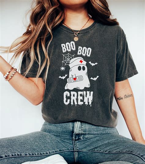 Halloween Nurse Shirt Boo Boo Crew Shirt Comfort Colors Boo Tshirt