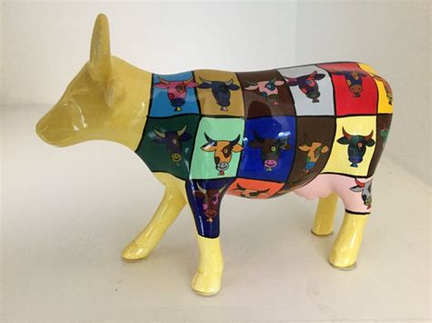 Cow Parade Cowparade Pop Art Cow Medium Ceramic Catawiki