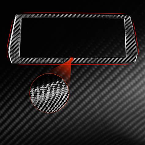 Real Carbon Fiber GPS Navigation Panel Cover Trim For Toyota Supra A90