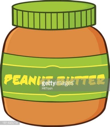 Peanut Butter Jar Cartoon Illustration Clipart Image