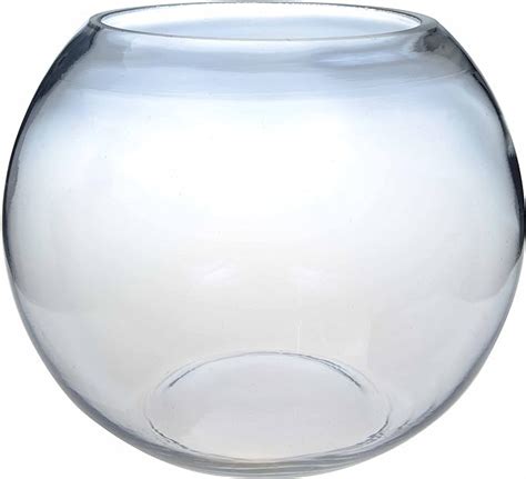 6 15cm Clear Glass Fish Bowl Bubble Ball Table Wedding Display Vase